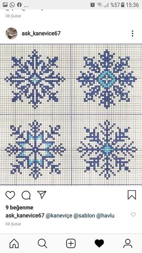 Cross Stitch Snowmen Patterns, Snowflakes Cross Stitch, Snowflake Cross Stitch Pattern Free, Cross Stitch Snowflake Pattern, Cross Stitch Christmas Ornaments Free, Modern Crochet Afghan, Winter Cross Stitch Patterns, Cross Stitch Snowflake, Blue Cross Stitch