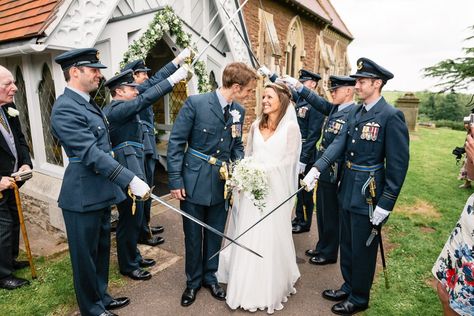 Raf Wedding, Military Wedding Pictures, Raf Uniform, Bridesmaids In White, Military Wedding, Rock My Wedding, Marquee Wedding, Uk Wedding, My Wedding