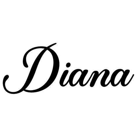 Diana In Cursive, Diana Name Tattoo, Diana Name Design, Diana Name, Diana Tattoo, Tatto Name, Name Drawings, Jean Piaget, Free T Shirt Design