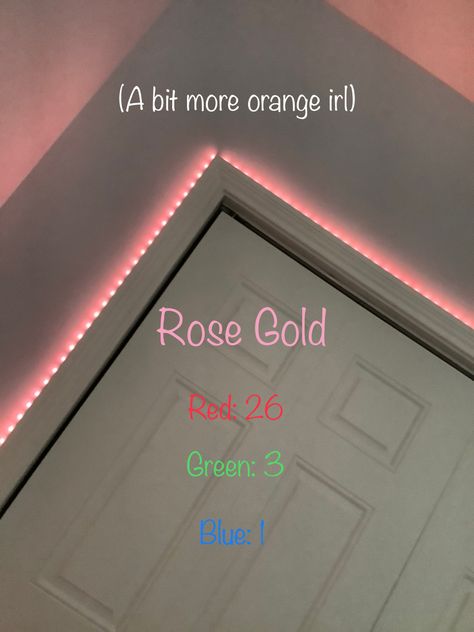 How To Customize Colors On Led Lights, Rose Gold Images, Pretty Led Light Colors, Diy Led Light Colors, Cute Led Light Colors, Led Lights Bedroom Changing Colors, Hiw To Chqnge Colours Of Your Led, Led Light Colors, Diy Led Light