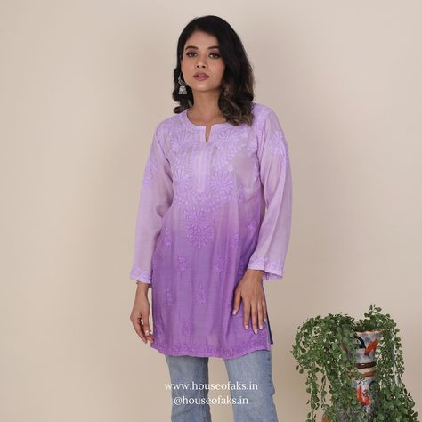 ~ M E H E R ~ Step into elegance with our Purple Ombre Chikankari Kurti from the Meher collection. Perfect for a day out or a casual gathering, it blends tradition with modern vibes effortlessly. 💜 Stay tuned for the rest of the vibrant colors in this stunning collection! Shop now on www.houseofaks.in 🤍 { Chikankari, Chikan embroidery, Chikan, ethnic wear } #chikankari #chikanembroidery #chikansuits #chikankurti #chikankurta #ethnicwear Chikan Embroidery, Chikankari Kurti, Purple Ombre, Modern Vibe, Ethnic Wear, Stay Tuned, Vibrant Colors, Shop Now, Embroidery