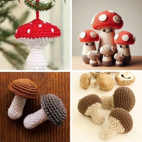 Discover charming crochet mushroom patterns! Perfect for cozy decor, whimsical gifts, or nature-inspired projects. Easy-to-follow designs for all skill levels. Free Crochet Patterns For Mushrooms, Mushroom Amigurumi Pattern, Crochet Chapstick Holder Pattern Free Mushroom, Tiny Mushroom Crochet Pattern Free, Free Crochet Patterns Mushroom, Crochet Mushroom Ornament, How To Crochet A Mushroom For Beginners, Mini Mushroom Crochet Pattern, Mushroom Pattern Crochet