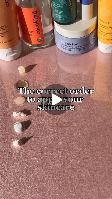 cocokind on Instagram: "The correct order to apply your skincare! Remember that whatever steps you use in your routine is totally up to you! Cleanser, moisturizer and SPF are the essentials that we recommend everyone uses.  Don’t forget you can 20% off sitewide right now!!  #skincare #skincareorder #skincareeducation #skincareroutine #howtolayer #cocokind" Face Routine Steps, Face Routine, Skincare Order, Skin Care Order, March 19, Beauty Treatments, Skin Care Routine, Right Now, Moisturizer