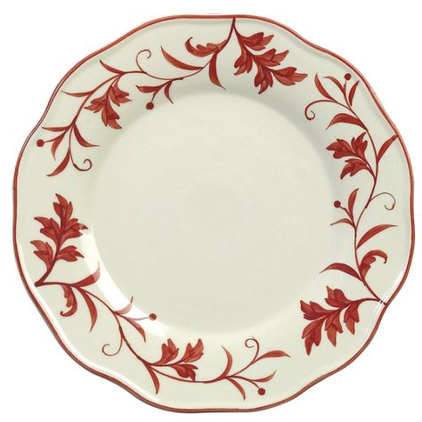 british dinner plates | RED LEAF DINNER PLATE 10.75" Andrea by Sadek British Dinner, Red Porcelain, Contemporary Pottery, Luxury Tableware, White Cottage, Painted Plates, Red Leaves, China Painting, Stone Inlay