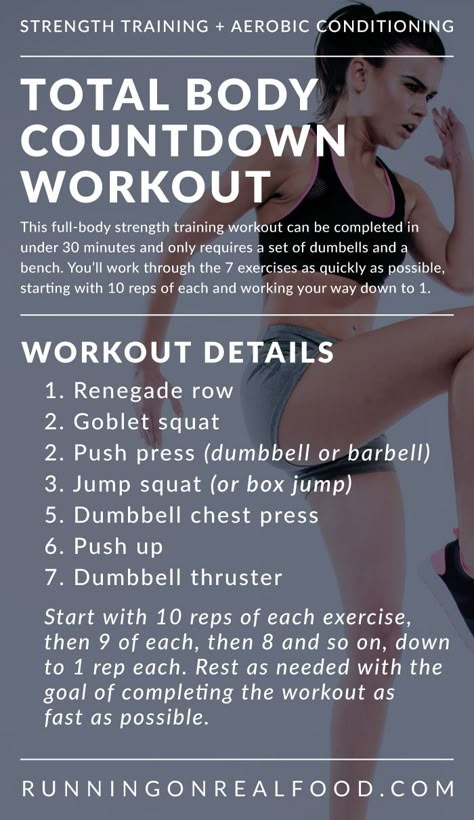 Countdown Workout, Full Body Strength Training Workout, Wods Crossfit, Strength Conditioning By Body Part, Power Workout, Conditioning Workouts, Strength Conditioning, Mental Training, Strength Training Workouts