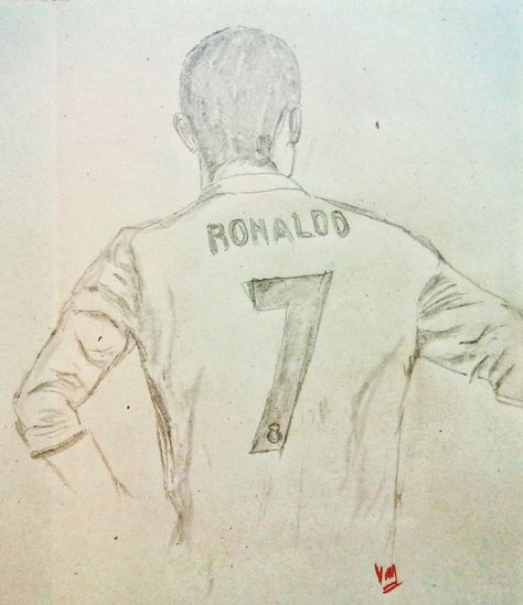 Football Drawing Ronaldo, Cr7 Painting, Ronaldo Art Drawing, Ronaldo Drawing Sketch, Cr7 Sketch, Ronaldo Drawing Easy, Cr7 Drawing, Cristiano Ronaldo Sketch, Soccer Sketch