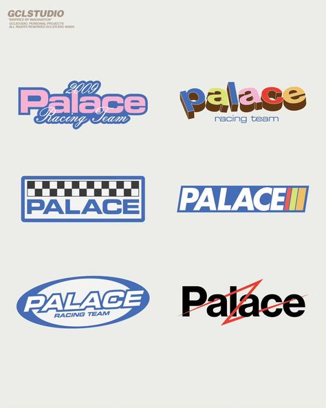 Palace logo concepts work. Let me know which one you like. . Working on more such concepts. DM of Email for commission work. #typographic #typographer #fonts #snapmagazine #amnestymagazine #grafikradar #acidgraphix #logodesigns #logodesigner #logodesign #y2kstyle #collectgraphics #foliofolio #logotype #visualgraphic #y2k #y2kaesthetic #y2kfashion #digitalarchive #eyeondesign #chrome #logo #tshirtdesign #branding #logodesign #logodesigner #brandingdesign #logotype Experimental Logo Design, 90s Style Graphic Design, Logo Design Character, Merch Logo Ideas, 2000s Logo Design, Racing Logo Design Ideas, 90s Logos Graphic Design, Adidas Graphic Design, Creative Typography Logo