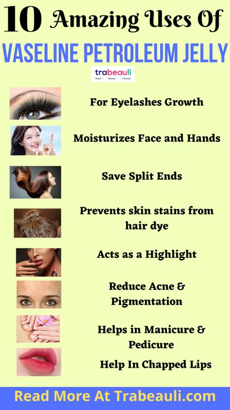 How To Uses Of Vaseline For Skin, Hair and Makeup (Benefits) | Trabeauli Benefits Of Vaseline, Vaseline Uses, Vaseline Beauty Tips, Vaseline Petroleum Jelly, Prevent Pimples, Underarm Hair Removal, Petroleum Jelly, Get Rid Of Blackheads, Eyelash Growth