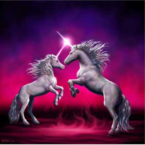 Unicorns mating Two Unicorns, Anne Stokes Art, Fantasy Unicorn, Unicorn Artwork, Unicorn Images, Mythical Beasts, Unicorn And Fairies, Unicorn Photos, Unicorn Tattoos