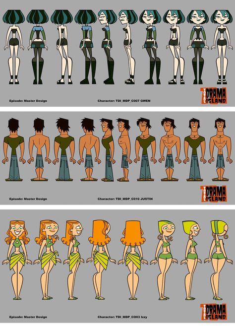 Character Turnaround, V Model, Character Design Cartoon, Character Model Sheet, Model Sheet, 2d Character, Total Drama Island, Animation Reference, Character Poses