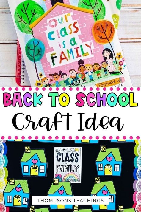 Our Class Is A Family, Family Activities Kindergarten, All About Me Preschool Theme, First Grade Crafts, 1st Grade Crafts, Me Preschool Theme, All About Me Preschool, Welcome To School, Back To School Art