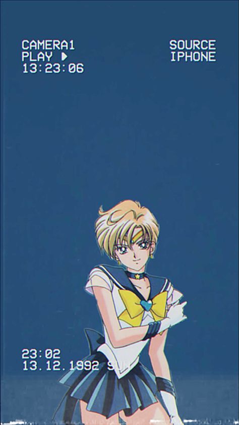 Sailor Uranus Aesthetic, Sailor Uranus Wallpaper, Sailor Moon Gif, Sailor Guardians, Sailor Moon Girls, Arte Sailor Moon, Sailor Moon Stars, Sailor Moon Fan Art, Sailor Moon Aesthetic