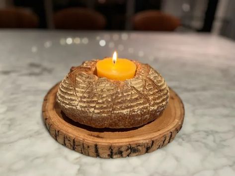 How to Make the Viral Butter Candle (Photos & Instructions) | The Kitchn Butter Candle, Waffle Cookies, Butter Bread, Lunch Appetizers, Bread Bowl, Best Butter, Food Candles, Party Hacks, Piece Of Bread