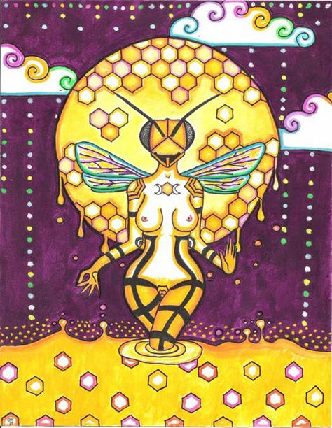 Bees and their symbolism in Indian mythology | Entomology Manchester Apis Mellifera, Bee Goddess, Indian Mythology, Food Sweet, Goddess Art, Mori Girl, The Maker, Girls Life, Honey Bee