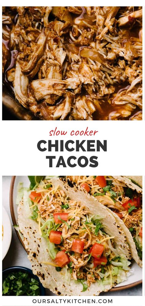 Chicken And Taco Seasoning Crock Pot, Chicken Taco Seasoning Crockpot, Moist Crockpot Chicken Breast, Crock Pot Chicken Taco Meat, Chicken In The Crockpot Boneless, Healthy Chicken Taco Salad, Slow Cooker Chicken Taco Meat, Shredded Chicken For Tacos Crockpot, Chicken Taco Meat Crockpot