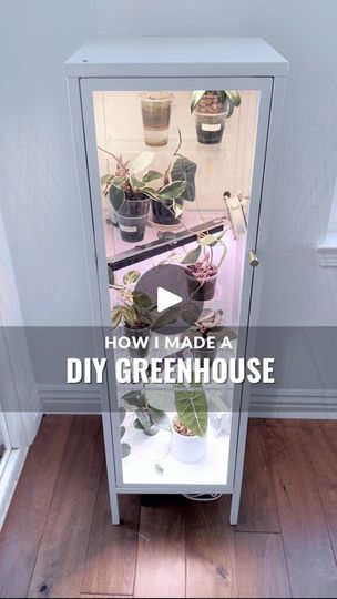 18K views · 385 reactions | Full version is up on my YöuTübe 📺💕👉Comment “LINKS” and I’ll share everything I used to convert this $39 IKEA cabinet into a functioning greenhouse along with the long form tutorial. It’s also all Iinked on my 📄. This IKEA Baggebo greenhouse cabinet is an easy, entry-level DIY project that beautifully replicates the ideal environment for new plants, propagations, and tropical plants with higher humidity needs. The price point is also super affordable!I’ve made several different greenhouses (Akerbar, Rudsta, and Baggebo) and the materials I bought were enough to cover all three cabinets - all tutorials also on my Y0üTubeIf you don’t need the higher humidity, then you can de-accessorize as much as you want. If you haven’t noticed, I just love DIY customization Baggebo Greenhouse, Build A Greenhouse Diy, Baggebo Ikea, Ikea Plant Cabinet, Ikea Baggebo, Ikea Greenhouse Cabinet, Repurposed China Cabinet, Greenhouse Cabinet, Repurposed China