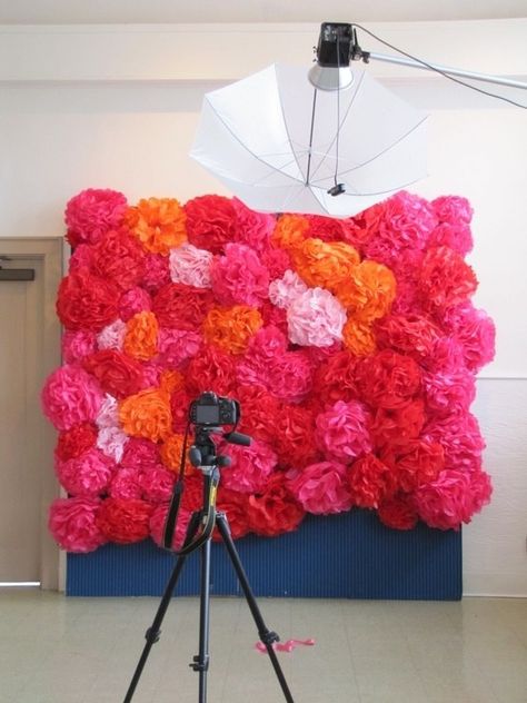 Tissue Paper Bouquet | Community Post: 15 Insanely Awesome DIY Wedding Photo Booth Backgrounds Diy Wedding Photo Booth, Tissue Paper Flowers Diy, Photo Booth Background, Tissue Flowers, Paper Bouquet, Diy Photo Booth, Wedding Photo Booth, Paper Flower Backdrop, Festa Party