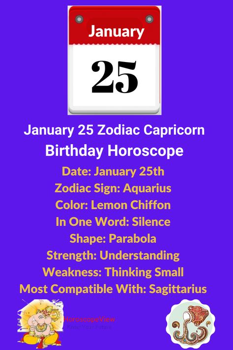 January 26 Zodiac Sign, January 25 Zodiac, Personality Characters, January Zodiac, Aquarius Personality, Birthday Personality, Zodiac Sign Aquarius, Know Your Future, Aquarius Birthday