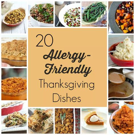 The Ultimate Allergy-Friendly Thanksgiving Recipe Round UP! Have a special diet need for Thanksgiving? Check out this round up of Thanksgiving side dishes that includes vegan, dairy-free, gluten-free, and nut-free ideas! Dairy Free Thanksgiving, Vegan Thanksgiving Dinner, Best Thanksgiving Side Dishes, Gluten Free Thanksgiving, Thanksgiving Dishes, Allergy Free Recipes, Allergy Friendly Recipes, Vegan Thanksgiving, Free Thanksgiving