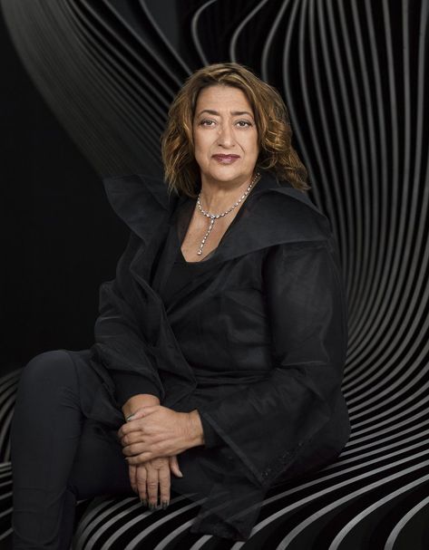 Zaha Hadid Portrait, Dame Zaha Hadid, Mary Mccartney, Zaha Hadid Architecture, Zaha Hadid Design, Rem Koolhaas, Pritzker Prize, New Architecture, Zaha Hadid Architects