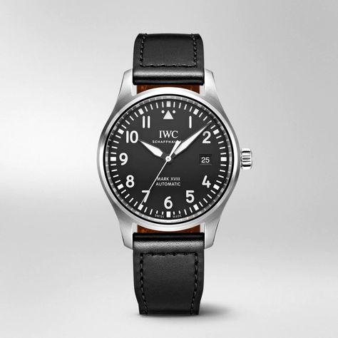 IW327009-Pilot’s Watch Mark XVIII Iwc Pilot Mark Xviii, Iwc Mark Xviii, Matte Black Background, Iwc Watches Pilot, Iwc Schaffhausen, Iwc Pilot, Bling Fashion, Iwc Watches, Pilot Watch