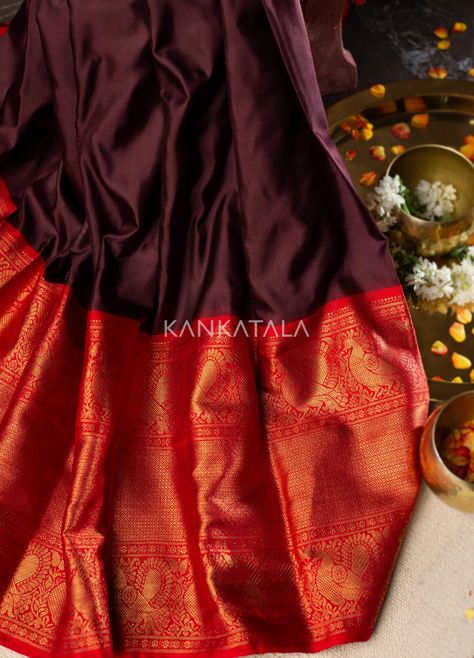 Plain Purple, Half Saree Lehenga, Silk Sarees With Price, Saree Lehenga, Gotta Patti, Purple Soft, Indian Jewellery Design Earrings, Red Border, Indian Jewellery Design