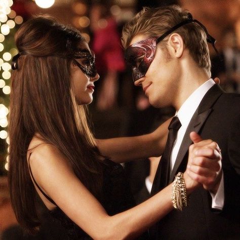 Masquerade Ball Aesthetic, The Vampire Diaries Aesthetic, Vampire Diaries Aesthetic, Diaries Aesthetic, Ball Aesthetic, The Vampire Diaries 3, Vampire Diaries Guys, Vampire Diaries Seasons, Hair Bun Tutorial