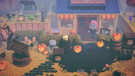 acnh animal crossing spooky halloween gothcore halloweencore fairycore forestcore pumpkin cute cool ideas island corssing scary forest fog weather seed acnh glowing pretty nook’s cranny shop Spooky Nooks Cranny, Nooks Cranny Ideas, Acnh Witchcore, Nooks Cranny, Acnh Spooky, Acnh Codes, Acnh Inspo, Island Life, Animal Crossing