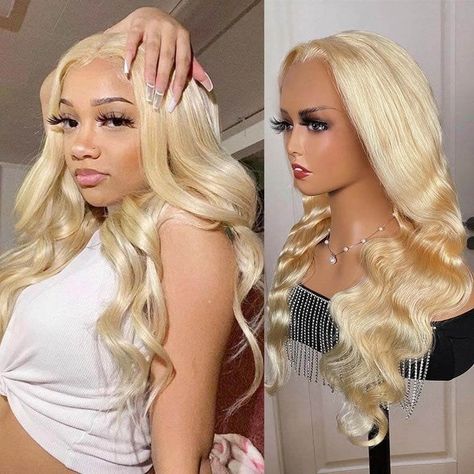 Everything You Need to Know About HD Lace Wigs 613 Body Wave Wig, Straight Hair Highlights, Blonde Body Wave, Frontal Wig Hairstyles, Straight Weave Hairstyles, Thick Base, Virgin Hair Wigs, 613 Blonde, Honey Blonde Hair