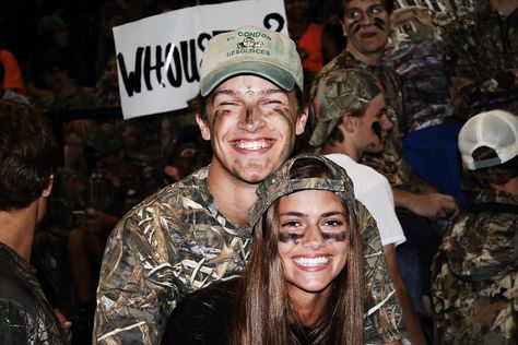 camo friday night lights Home Football Game Themes, Camo Frat Party Outfit, Camo Football Theme, Camo Out Football Game Outfit, Camo Football Theme Outfit, Camo Fits For Football Game, Camo Spirit Day, Camo Night Football Theme, Camo Football Game Theme Outfit