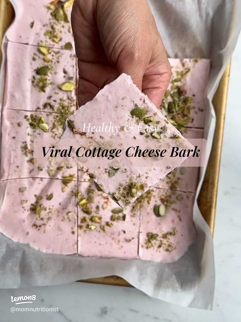 ✨ Viral Frozen Cottage Cheese Bark! 🍓🫐 | Gallery posted by Momnutritionist | Lemon8 Frozen Cottage Cheese, Cottage Cheese Bark, Yogurt Bark, Recipe Girl, How To Get Warm, Nut Butter, Keto Recipes Easy, Fresh Strawberry, Cottage Cheese