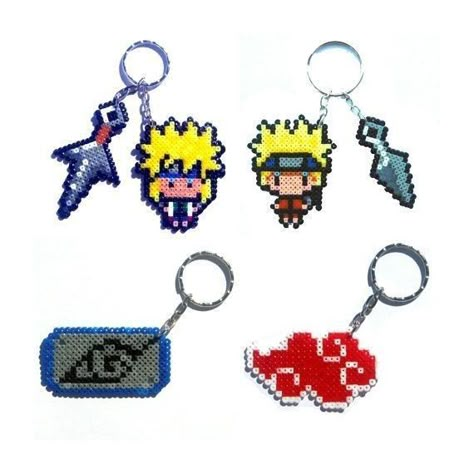 Naruto Perler Beads, Hama Art, Modele Pixel Art, Hamma Beads Ideas, Pokemon Perler Beads, 3d Dragon, Pixel Beads, 3d Perler Bead, Hama Beads Design