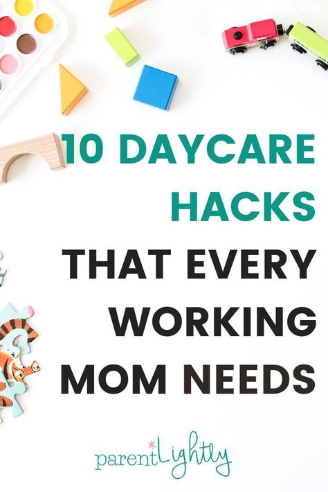 I LOVE these tips! The logistics of daycare can be tough, but these are some of the best daycare hacks I've seen to make it all easier for the whole family. Daycare Hacks, Business Advice Entrepreneurship, Working Mom Inspiration, Working Mom Guilt, Toddler Daycare, Accountability Group, Starting A Daycare, Mom Schedule, Working Mom Life