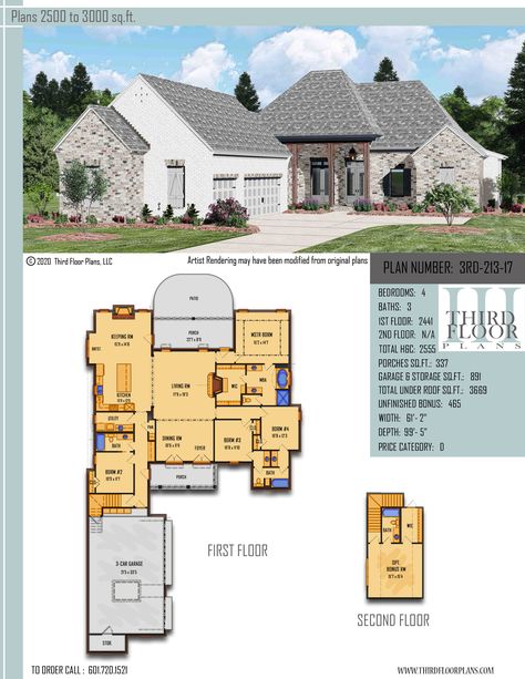 $800.00 House Plan 9 sets Acadian Cottage, Acadian Homes, Master Suite Bedroom, Bedroom Porch, Porch Flooring, Craftsman Style House Plans, Keeping Room, Home Style, Craftsman Style