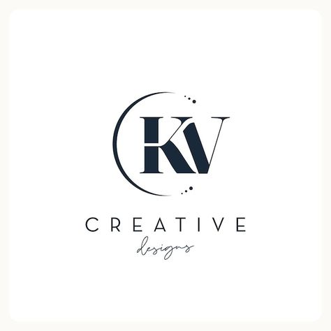 Kv Logo Design Letter, Monogram Logo Ideas, Kv Logo, Logo For Business, Flower Background Design, Wedding Logo Design, Instagram Creative Ideas, Company Logos, Flower Background