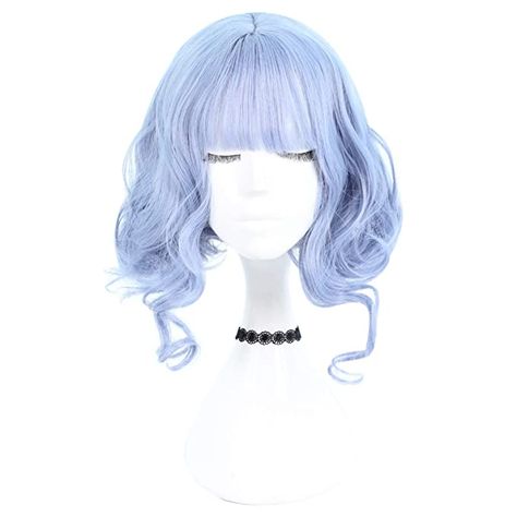 Blue Hair Wig, Blue Bob, Short Wavy Bob, Curly Bob Wigs, Afro Wigs, Blue Wig, Wavy Bob Hairstyles, Cosplay Hair, Wavy Bobs