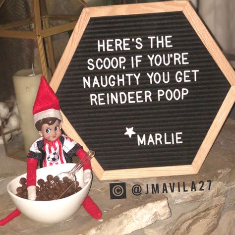 Elf On Shelf When Kids Are Bad, Elf On The Shelf Reindeer Poop, Elf Reindeer Poop, Elf Reindeer, Reindeer In Here Ideas, Elf Ideas When Kids Are Bad, Reindeer On The Shelf Ideas, Bad Kids Elf On The Shelf, Elf On The Shelf Ideas For Bad Kids