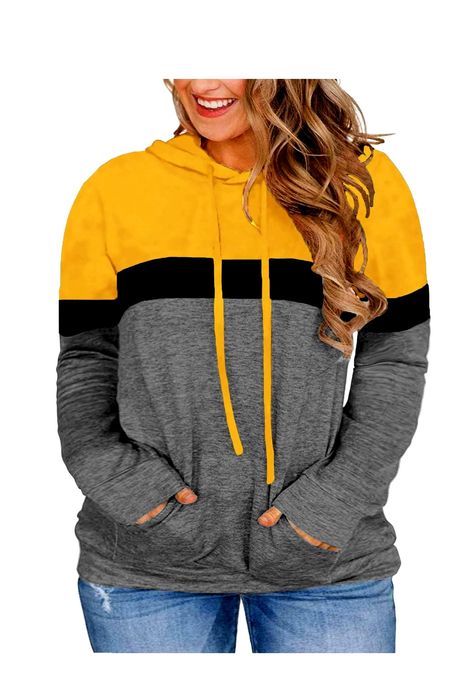 Womens Fashion Hoodies Pullover Sweatshirts Striped Sweatshirts, Fashion Hoodies, Plus Size Hoodies, Loose Pullover, Pullover Shirt, Fashion 2020, Casual Pullover, Casual Hoodie, Pullover Sweatshirts