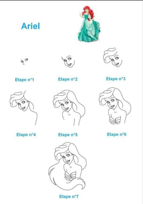 Disney Drawing Tutorial, Disney Character Drawings, Easy Disney Drawings, Princesses Disney, Nature Art Drawings, Nail Art Disney, Disney Princess Drawings, Princess Drawings, Drawing Tutorial Easy