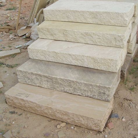 Rock Steps, Stone Step, Outdoor Walkway, Stone Steps, Landscape Stone, Garden Stairs, Stone Stairs, Stone Blocks, Outdoor Steps