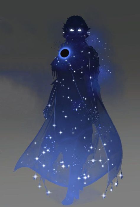 Star Druid Art, Druid Starry Form, Dnd Star Character, Star Monster Art, Star Human Art, Dnd Starry Form, Galaxy Person Art, Circle Of Stars Druid Starry Form, Dnd Star Druid