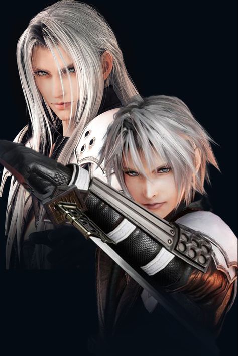 Young Sephiroth, Ever Crisis, Sephiroth Art, Final Fantasy Funny, Final Fantasy Sephiroth, Vincent Valentine, Advent Children, Final Fantasy Collection, Final Fantasy Artwork