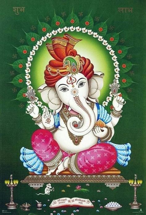 Arte Ganesha, Ganesha Drawing, Ganesh Art Paintings, Black Canvas Paintings, Shree Ganesh, Ganesh Ji, Lord Ganesha Paintings, Ganesh Art, Ganesh Images