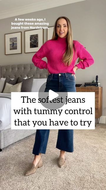 Merrick White / Style Educator on Instagram: "You guys went WILD for these jeans a few weeks ago when I shared about them, so I tried a few other styles in the same brand to see if they were just as good! 👖

Verdict: this brand is worth the hype and definitely a great option for super soft, comfortable, reasonably priced jeans with tummy control.

I highly recommend!!

Looking for the links? Comment below with the word LINK and I’ll send you a DM with links to the jeans. And don’t forget to size down!

#NordstromPartner @nordstrom #liketkit @shop.ltk https://liketk.it/4yoBl" Wild Jeans Outfit, The Hype, White Style, Jean Outfits, Nordstrom, White, Instagram, Denim Outfits