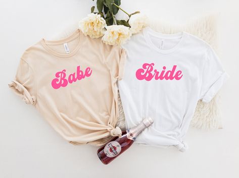 Business Owner Shirts, Bride Tee, Retro Bride, Bachelorette Tshirts, Babe Shirt, Brides Babes, Bride Shirt, Bridesmaid Party, Bridesmaid Shirts