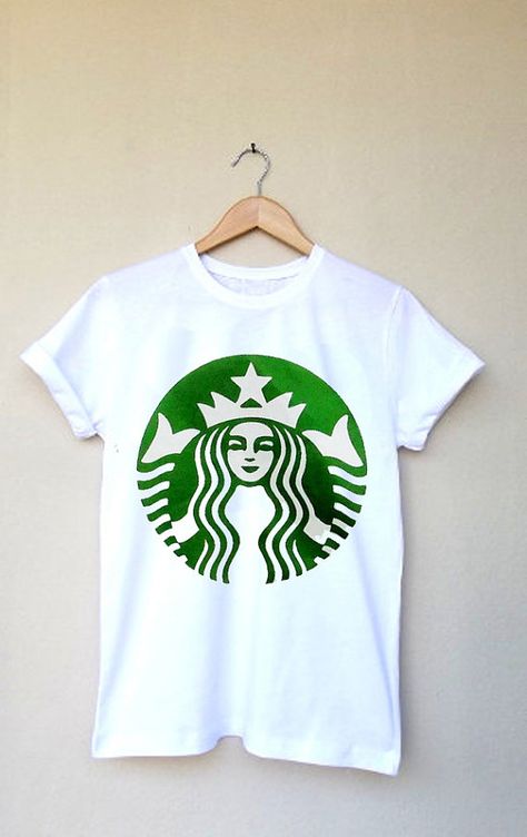 Starbucks Logo Printed T Shirt. Logo Punk, Hidden Agenda, Starbucks Logo, Starbucks Coffee, Hunter Boots, Shirt Women, Types Of Fashion Styles, Punk Rock, Shirt Top