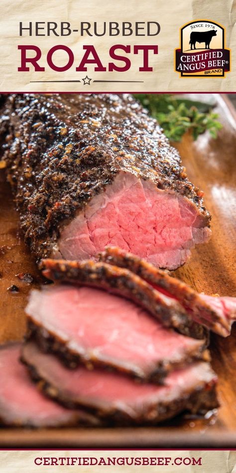 Dried herbs rubbed on a top round roast takes this roast from ordinary to extraordinary! Make this easy recipe for a special meal. #certifiedangusbeef #bestangusbeef #roastrecipes #roasts #roastrecipe #holidayroast #dinners #roastperfect How To Cook A Top Round Roast, Beef Round Top Round Roast, Top Round Roast Recipes Oven, Top Round Roast Recipes Instant Pot, Top Round Roast Recipes, Round Roast Recipes, Top Round Roast Recipe, Savory Seasoning, Top Round Roast