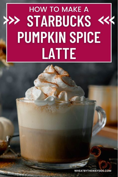 Discover how to make a delicious homemade Pumpkin Spice Latte in just a few simple steps! This easy recipe combines rich pumpkin sauce with espresso, steamed milk, and a delightful topping of whipped cream and pumpkin pie spice. Perfect for cozy fall mornings or anytime you crave that seasonal flavor! Pumpkin Spice Sauce Recipe, Homemade Coffee Syrup, Homemade Starbucks, Pumpkin Spice Latte Recipe, Homemade Pumpkin Spice Latte, Starbucks Pumpkin Spice Latte, Pumpkin Syrup, Espresso Recipes, Steamed Milk