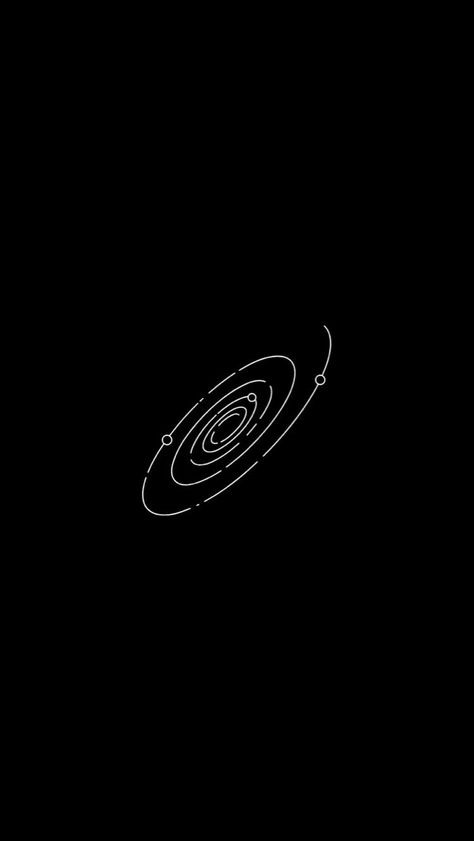 Dark Solar System Wallpaper, Solar System App Icons, Black Solar System Wallpaper, Basic Wallpapers Black, Solar System Aesthetic, Astronomy Icons, Solar System Drawing, Kindle Lockscreen, Greek Symbol Tattoo