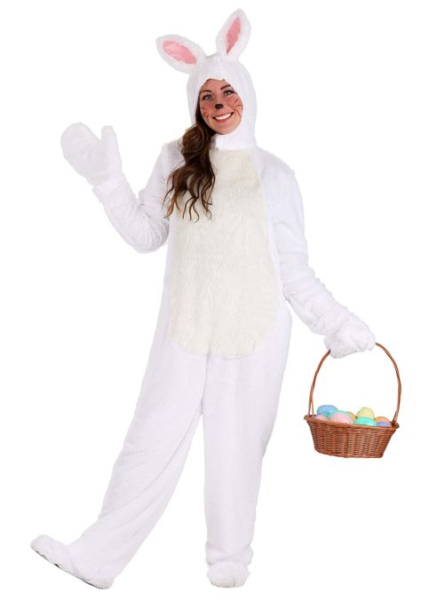 Bunny Costume White, White Bunny Costume, Fun Costumes, Rabbit Costume, Scary Costumes, Bunny Costume, Run Dmc, White Bunny, Invasive Species